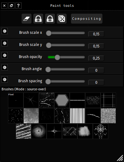 Fragment paint tools