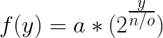 Vertical axis frequency mapping formula